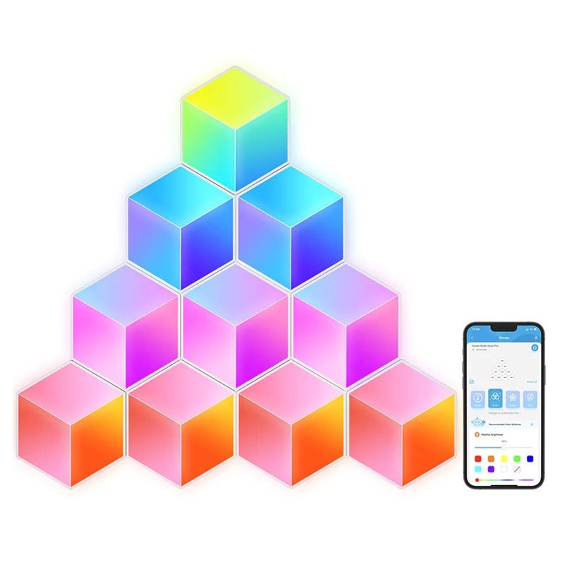 Govee Glide Hexa Pro LED Light Panels 10PCS - H6066 Govee Glide Hexa Pro LED Light Panels 10PCS - H6066